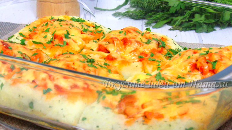 Картофельные гнезда с начинкой