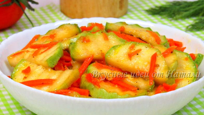 Маринованные кабачки по-корейски