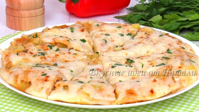 Картошка с яйцами на сковороде