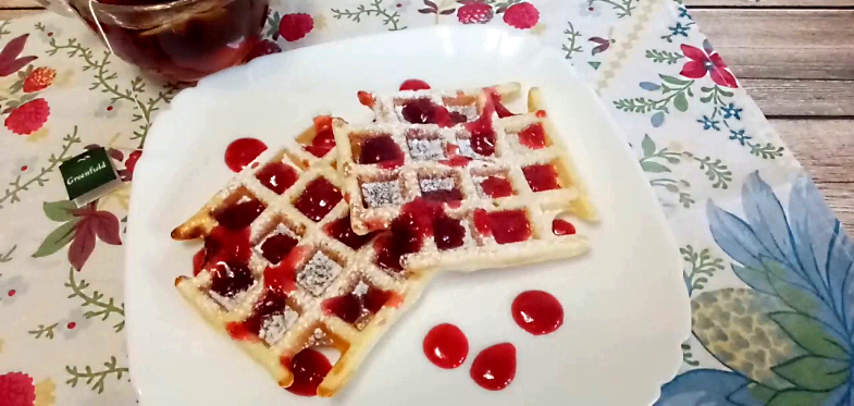 Творожные венские вафли