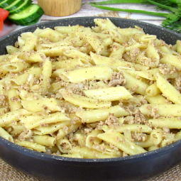 Вкусные макароны по-флотски
