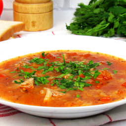 Суп Харчо из свинины с рисом