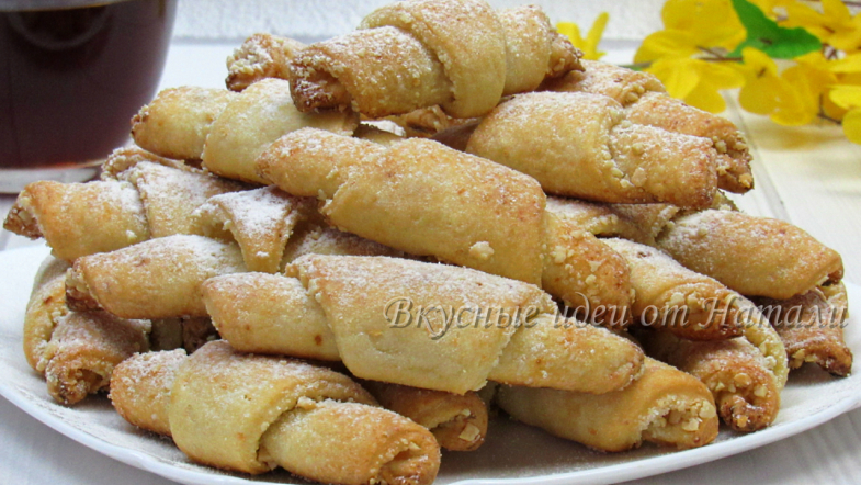 Творожные рогалики к чаю
