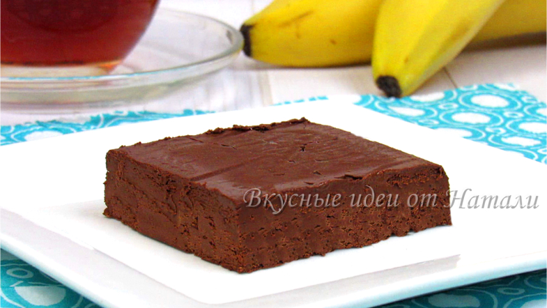 Десерт из банана и шоколада