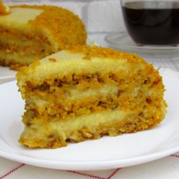 Морковный торт с апельсиновым кремом