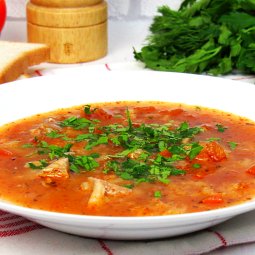 Суп Харчо из свинины с рисом